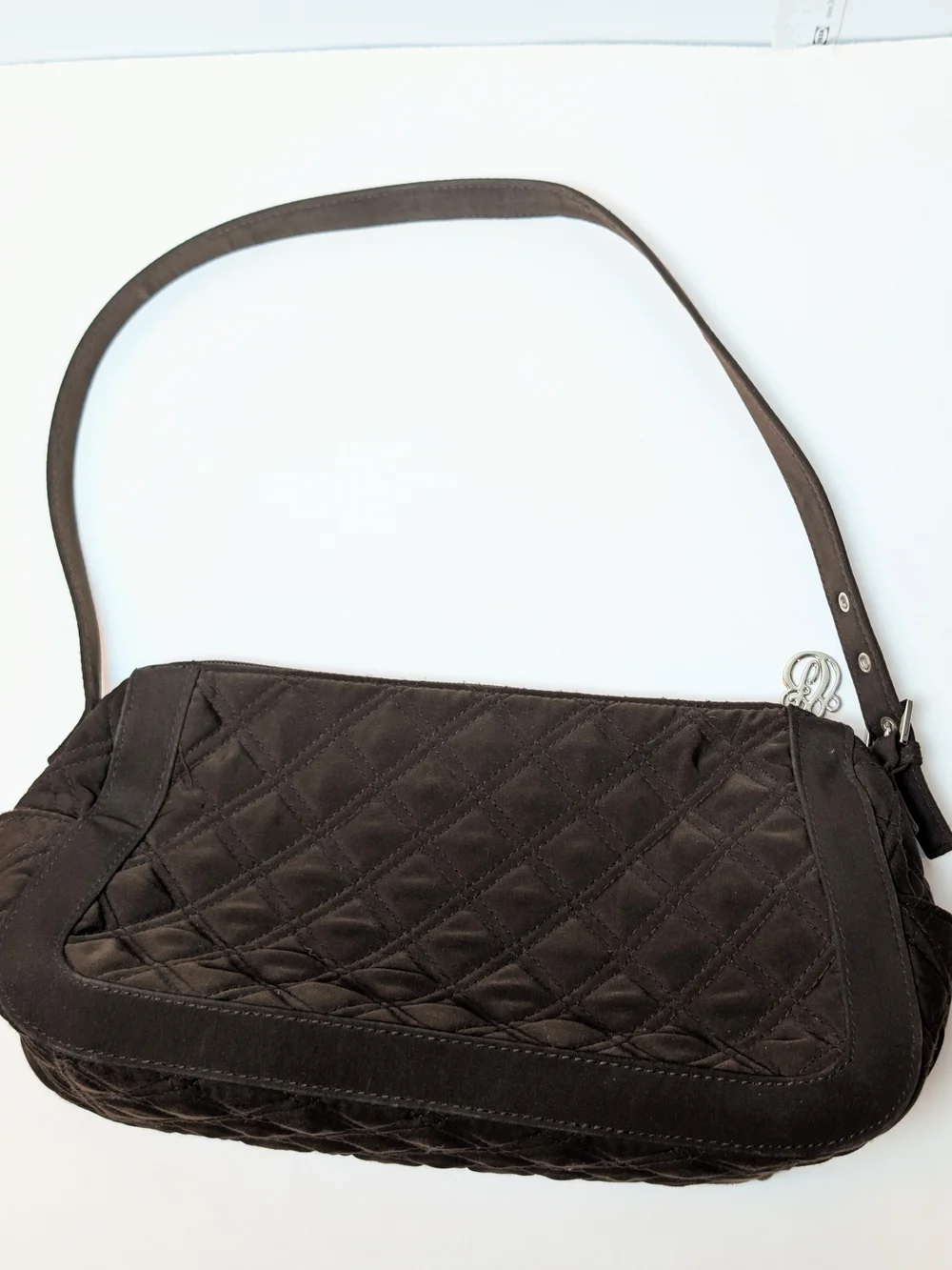 Vera Bradley Quilted Shoulder Bag Espresso Dark Brown - Handbag‎ Purse